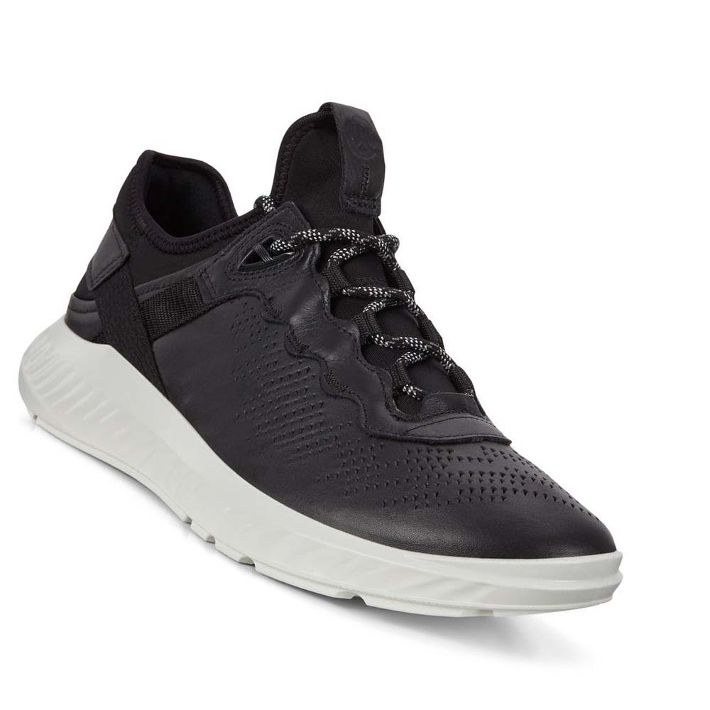 Ecco St.1 Lite Joggesko Herre Svarte | NO 653PJJ